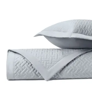 Basketweave Quilted Blue Gray by Home Treasures