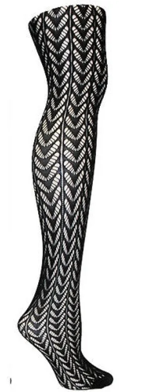 Black Milan Textured Tights
