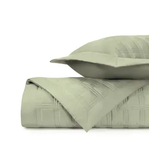 Block Quilted Crystal Green by Home Treasures