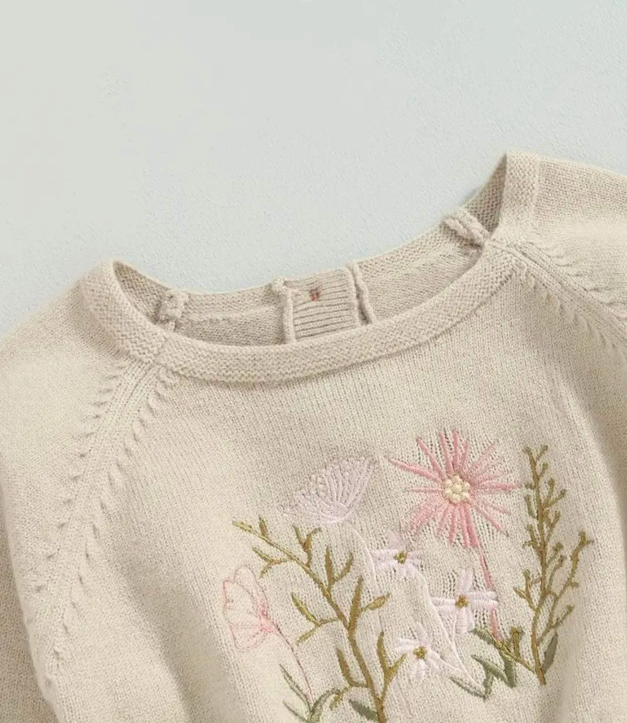 Blossom Knit Floral Romper