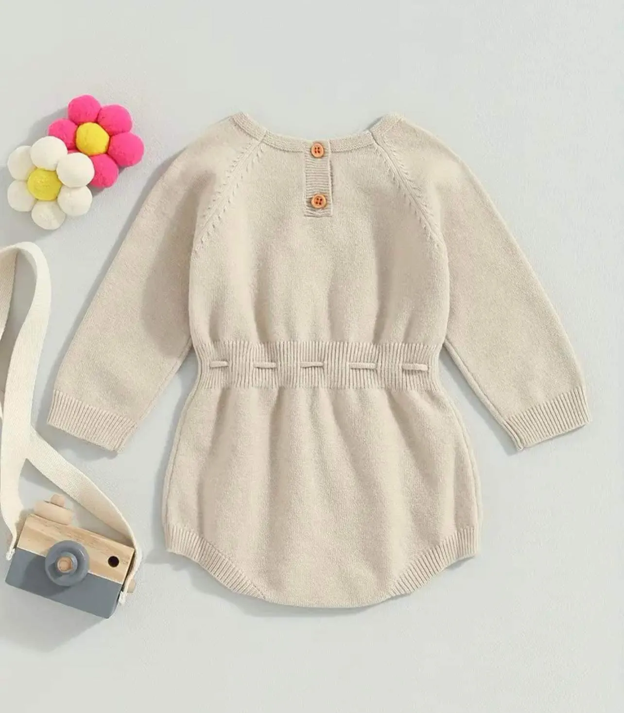 Blossom Knit Floral Romper