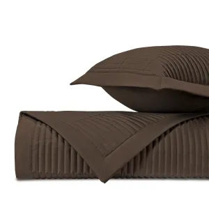 Channel Quilted Chocolate by Home Treasures