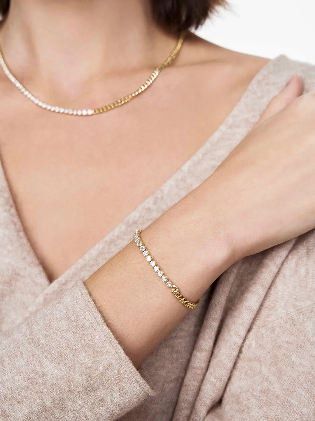 Delicate Herringbone Bracelet