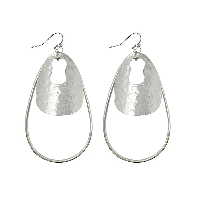 Enfolded Teardrop Earrings