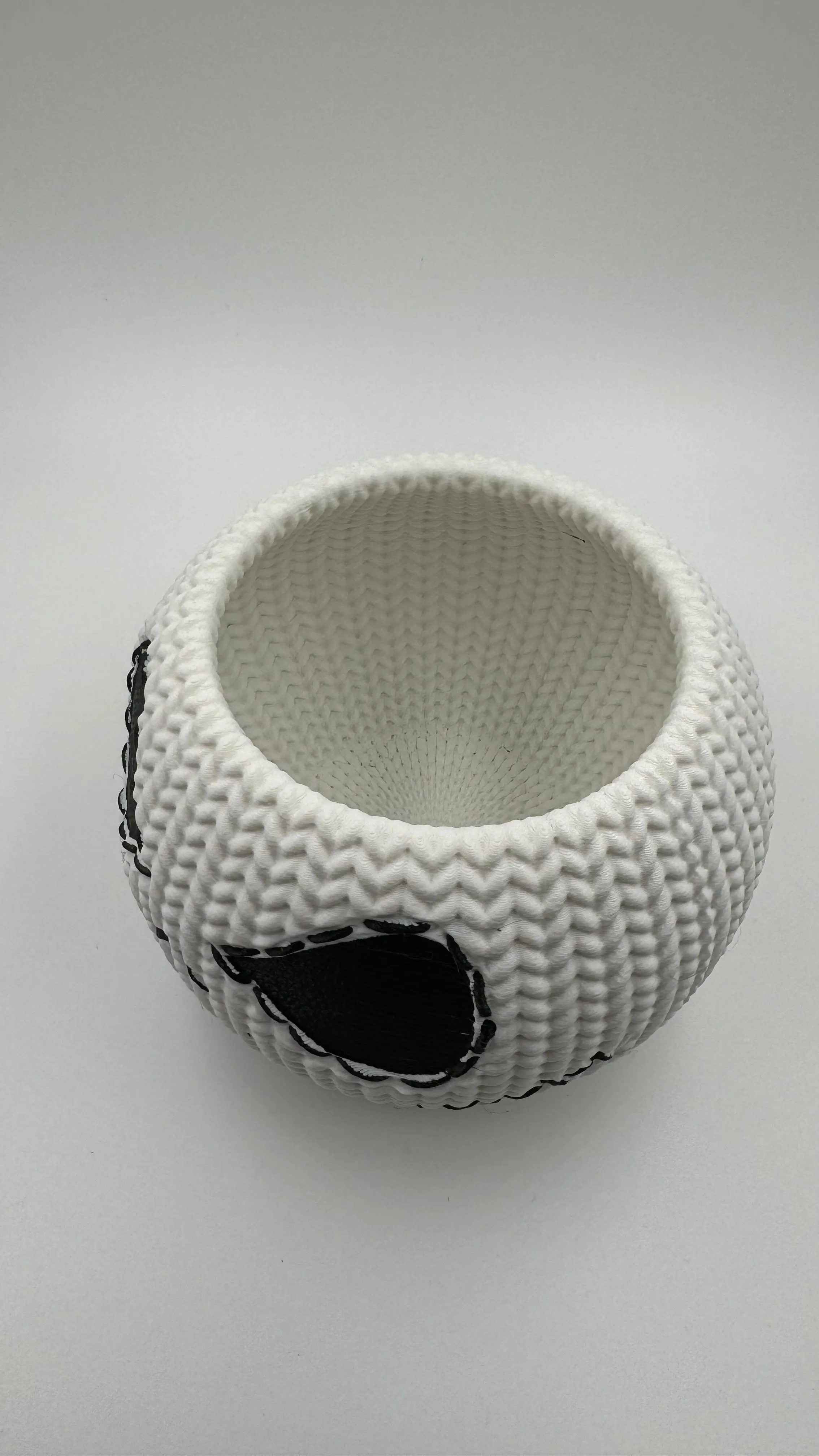 Jack Skellington Knitted Bowl