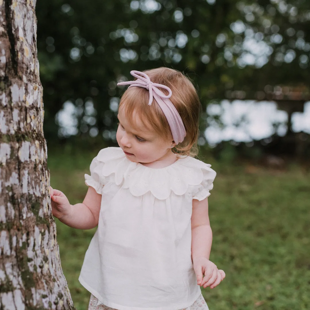 Marled Knits Modal Bow Baby Band