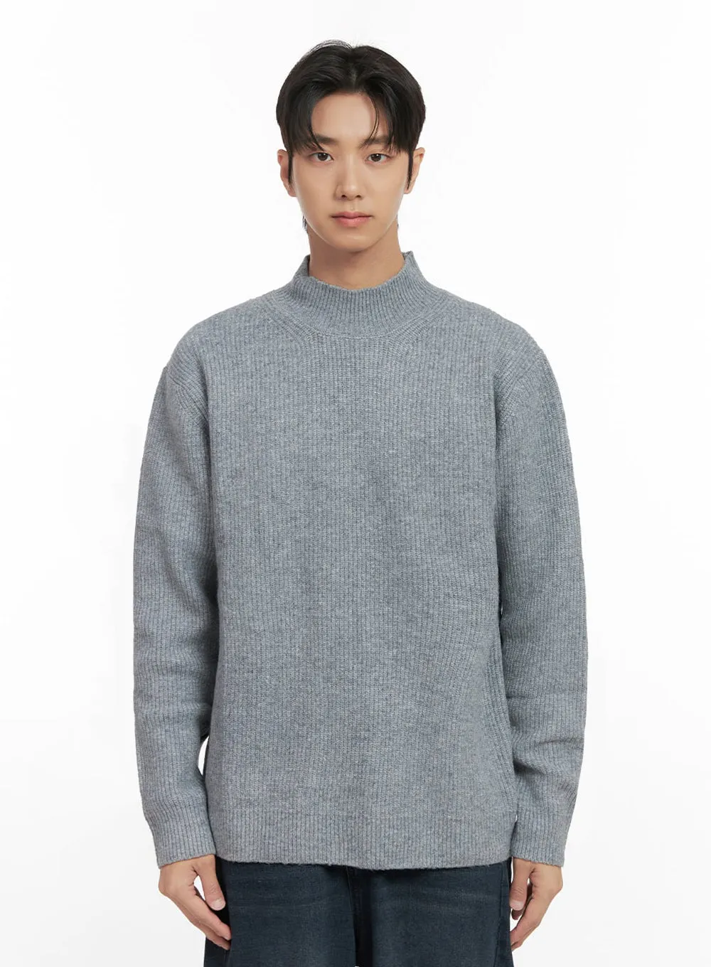 Men's Soft Knit Solid Sweater ID406