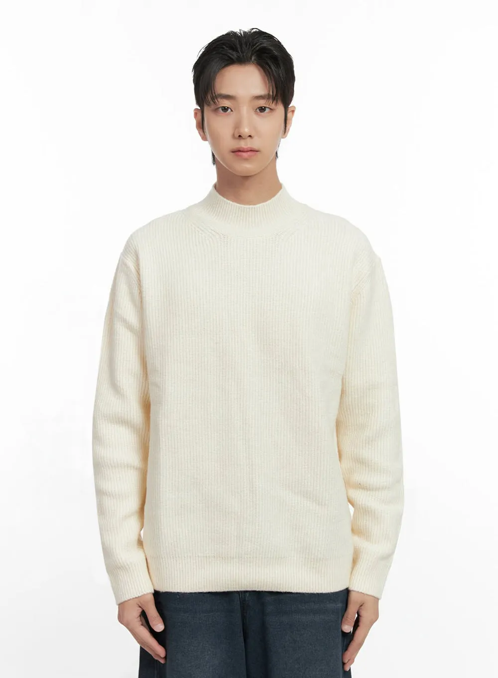 Men's Soft Knit Solid Sweater ID406