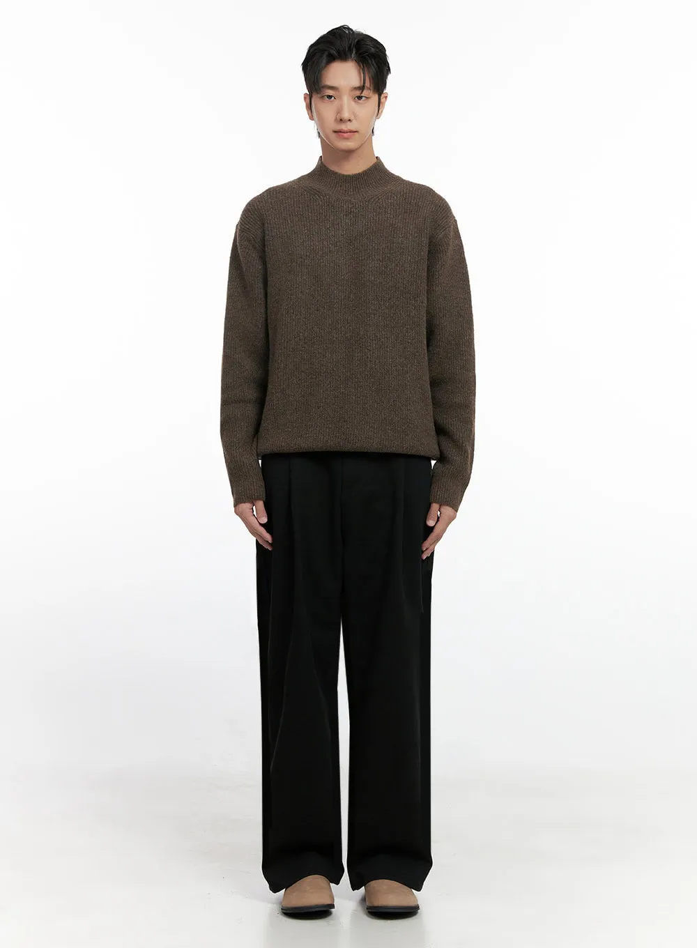Men's Soft Knit Solid Sweater ID406