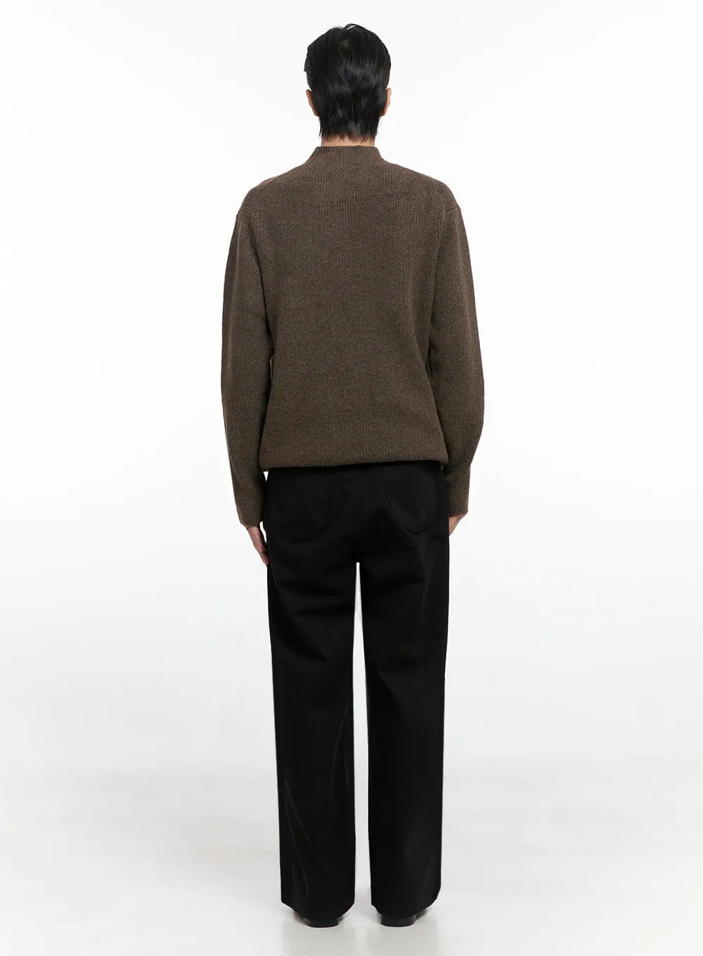 Men's Soft Knit Solid Sweater ID406