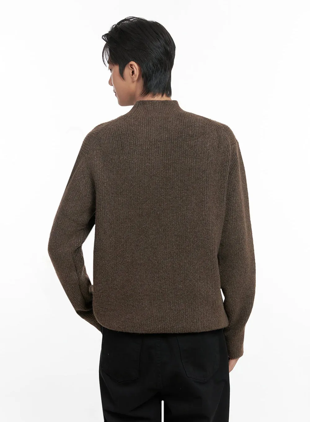 Men's Soft Knit Solid Sweater ID406