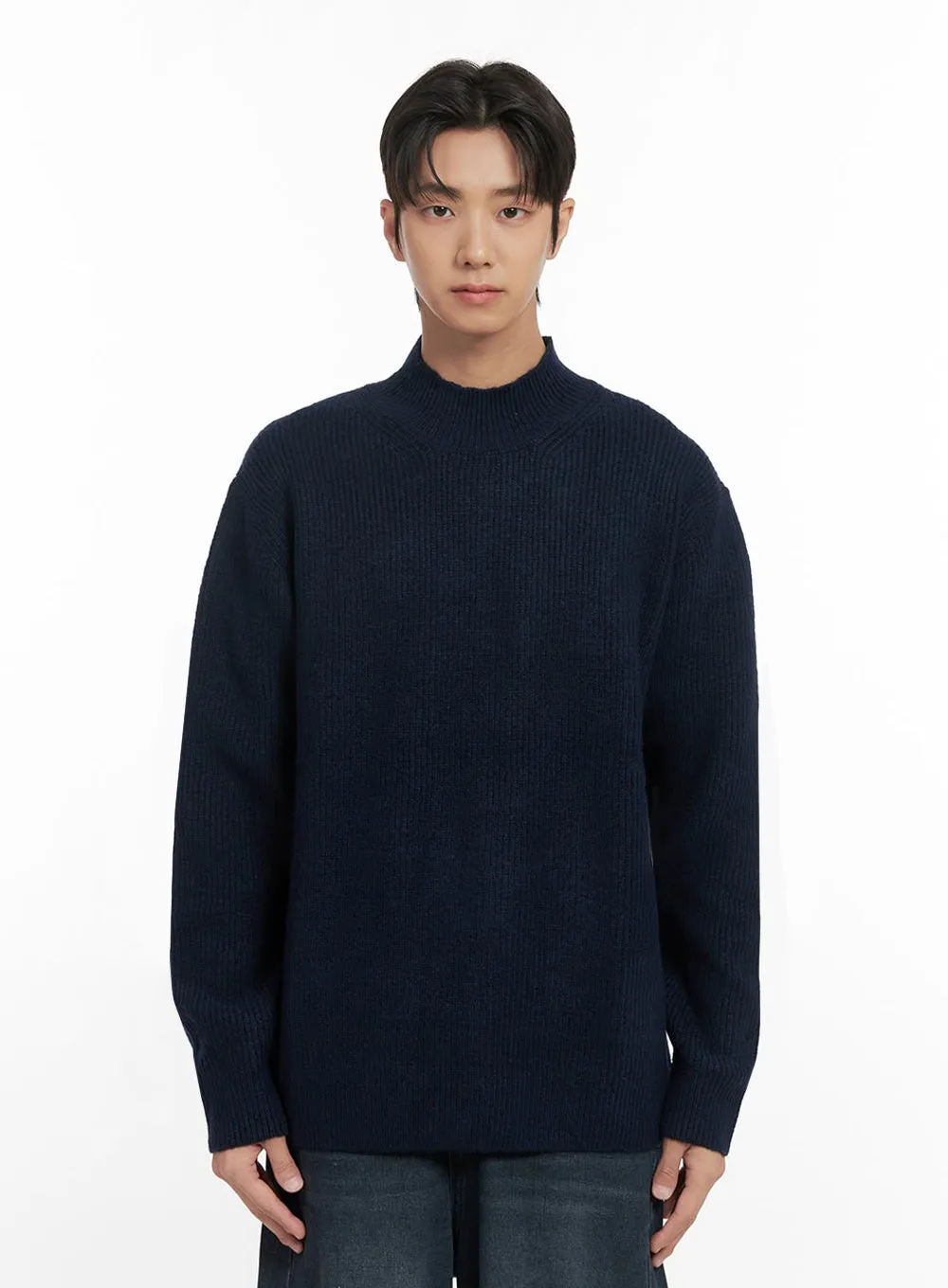 Men's Soft Knit Solid Sweater ID406