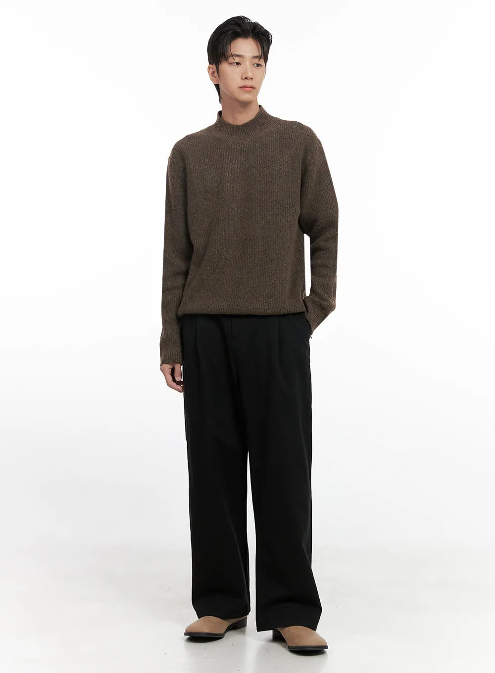 Men's Soft Knit Solid Sweater ID406