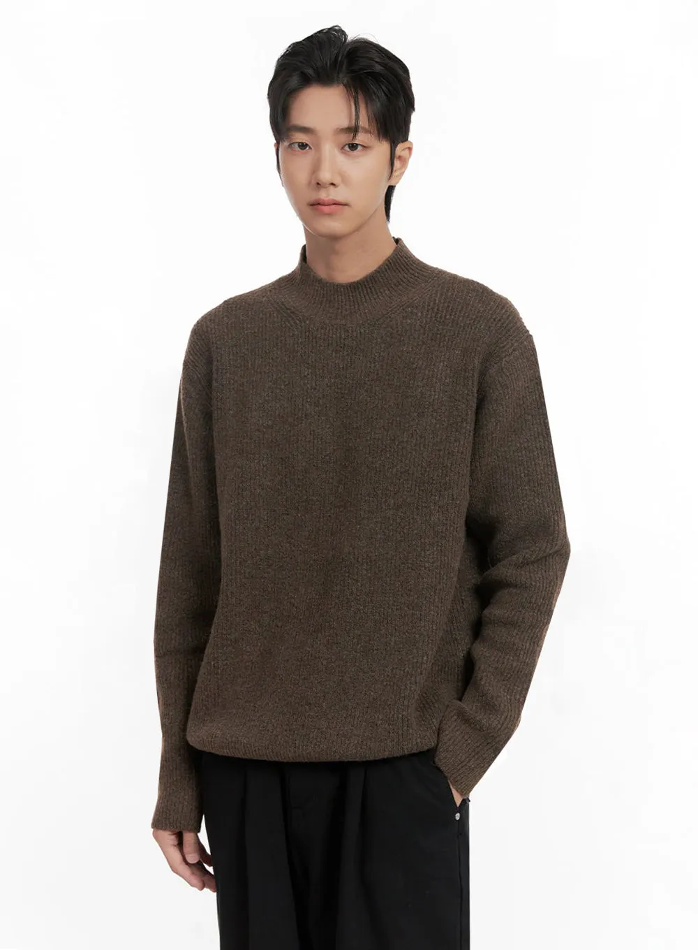 Men's Soft Knit Solid Sweater ID406
