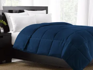 Navy Exquisite Hotel Collection Down Alternative Comforter / King Size