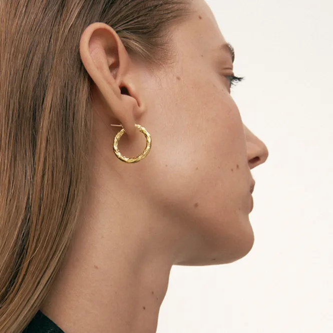 PENDIENTES TEXTURED CLASSIC