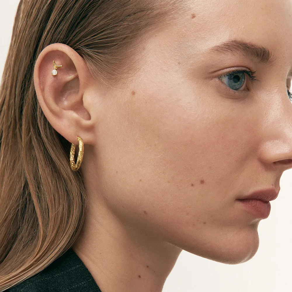 PENDIENTES TEXTURED CLASSIC