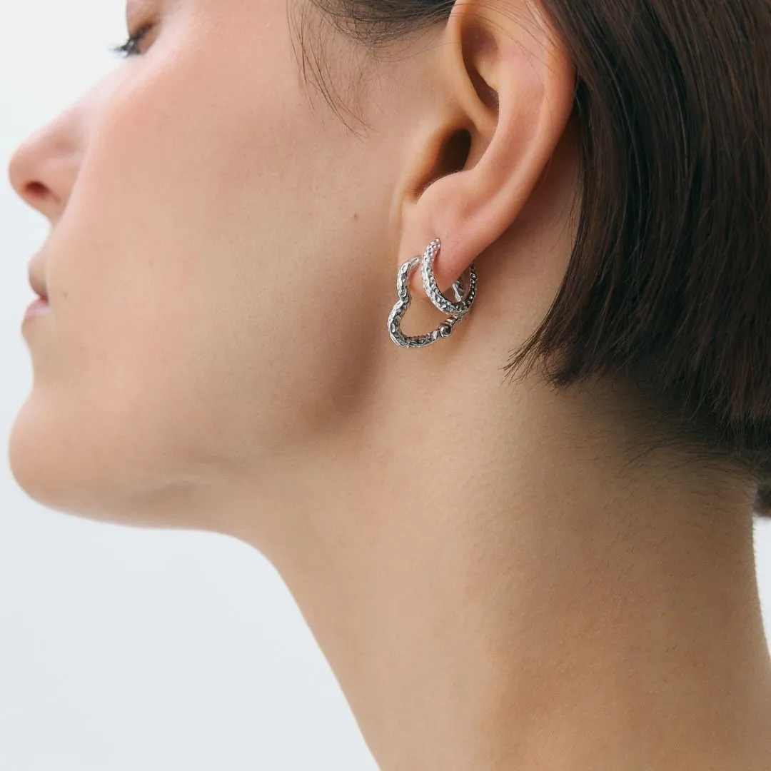 PENDIENTES TEXTURED HOOPS