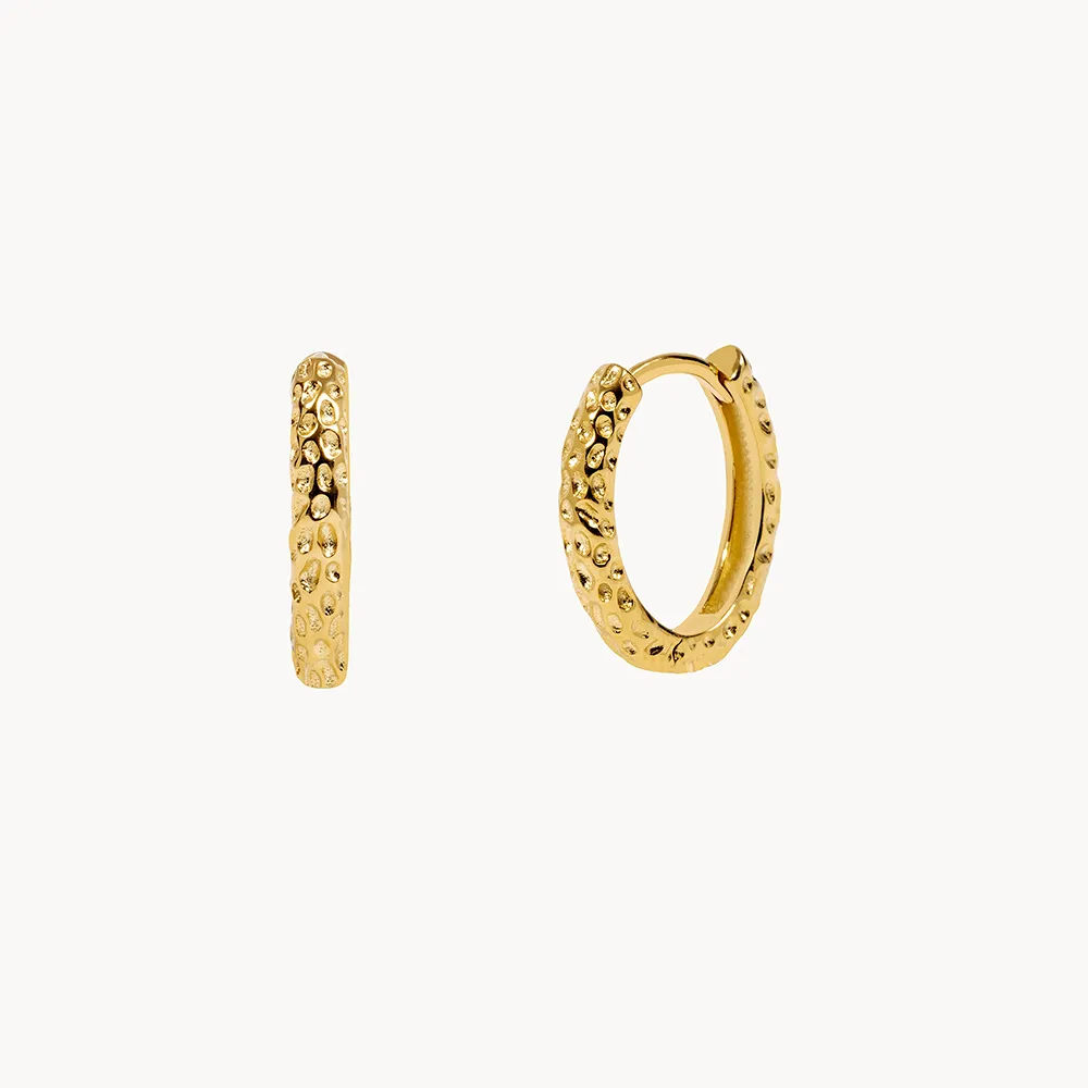 PENDIENTES TEXTURED HOOPS