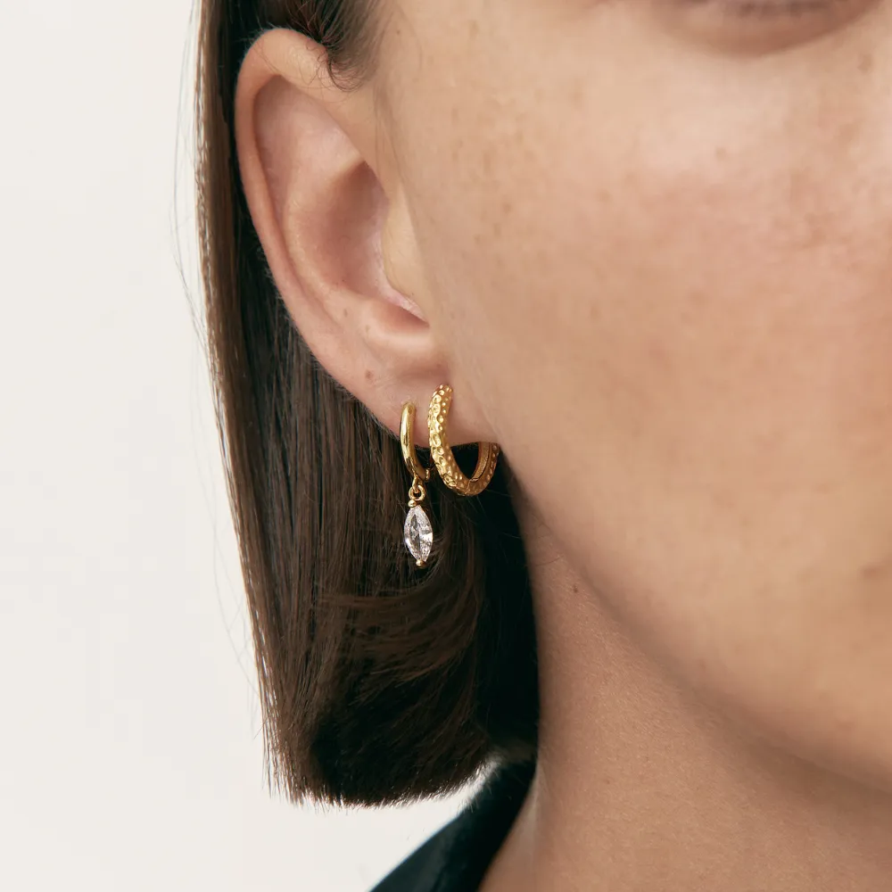 PENDIENTES TEXTURED HOOPS