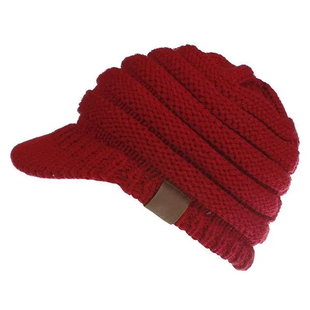 Soft Knit Ponytail Cap