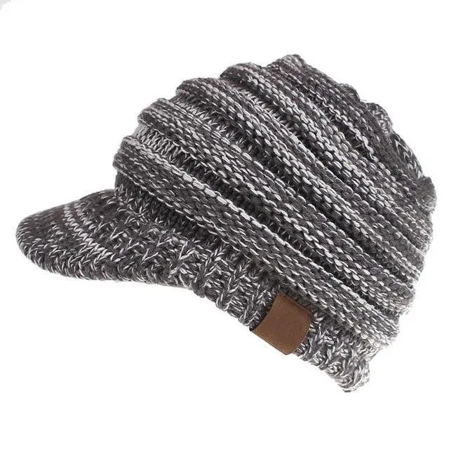 Soft Knit Ponytail Cap