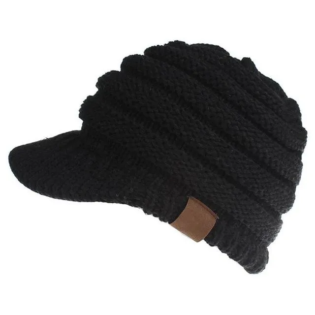 Soft Knit Ponytail Cap