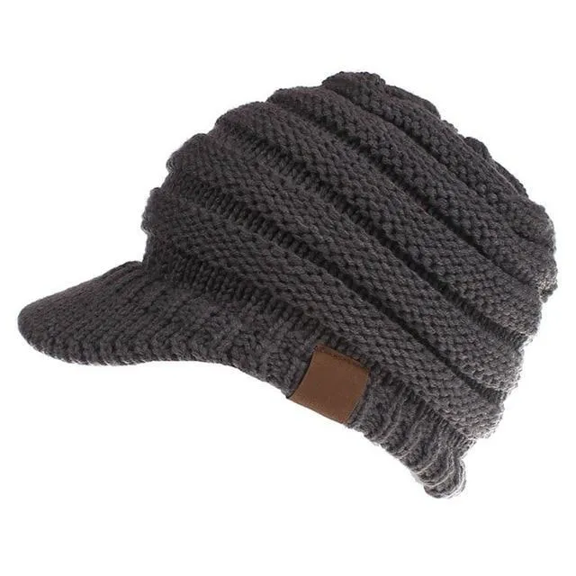 Soft Knit Ponytail Cap