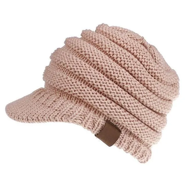 Soft Knit Ponytail Cap