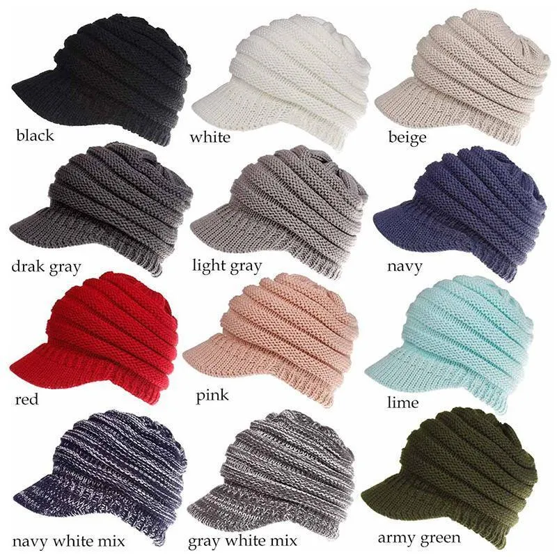 Soft Knit Ponytail Cap