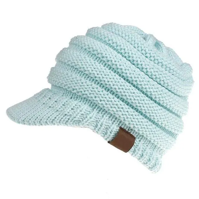 Soft Knit Ponytail Cap