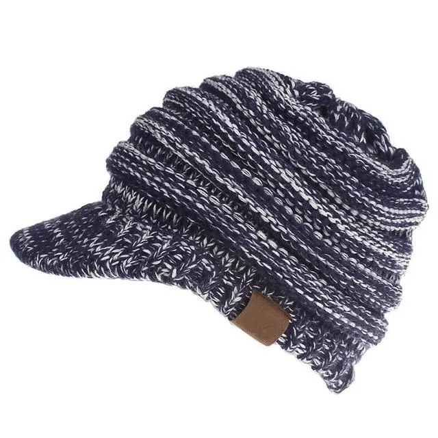 Soft Knit Ponytail Cap