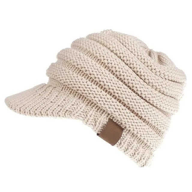 Soft Knit Ponytail Cap