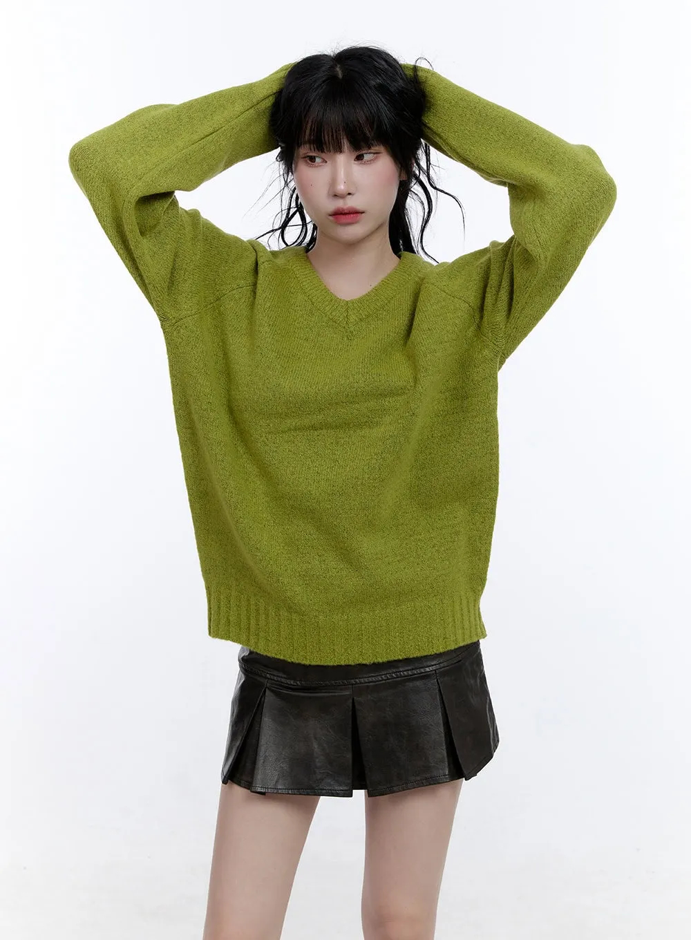Soft Knit V-Neck Sweater CD420