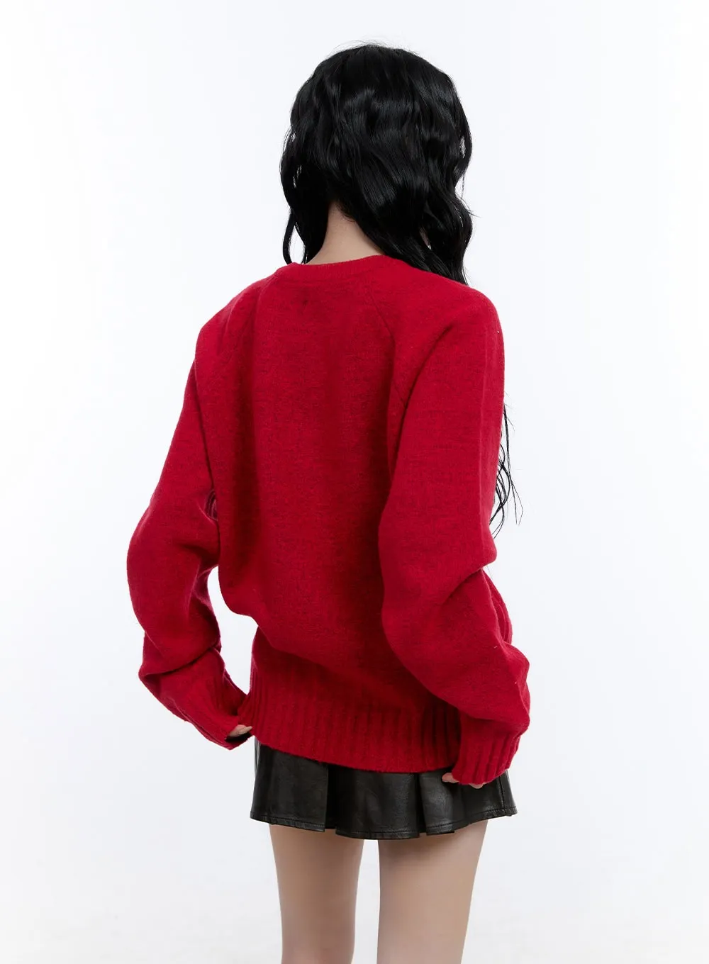 Soft Knit V-Neck Sweater CD420