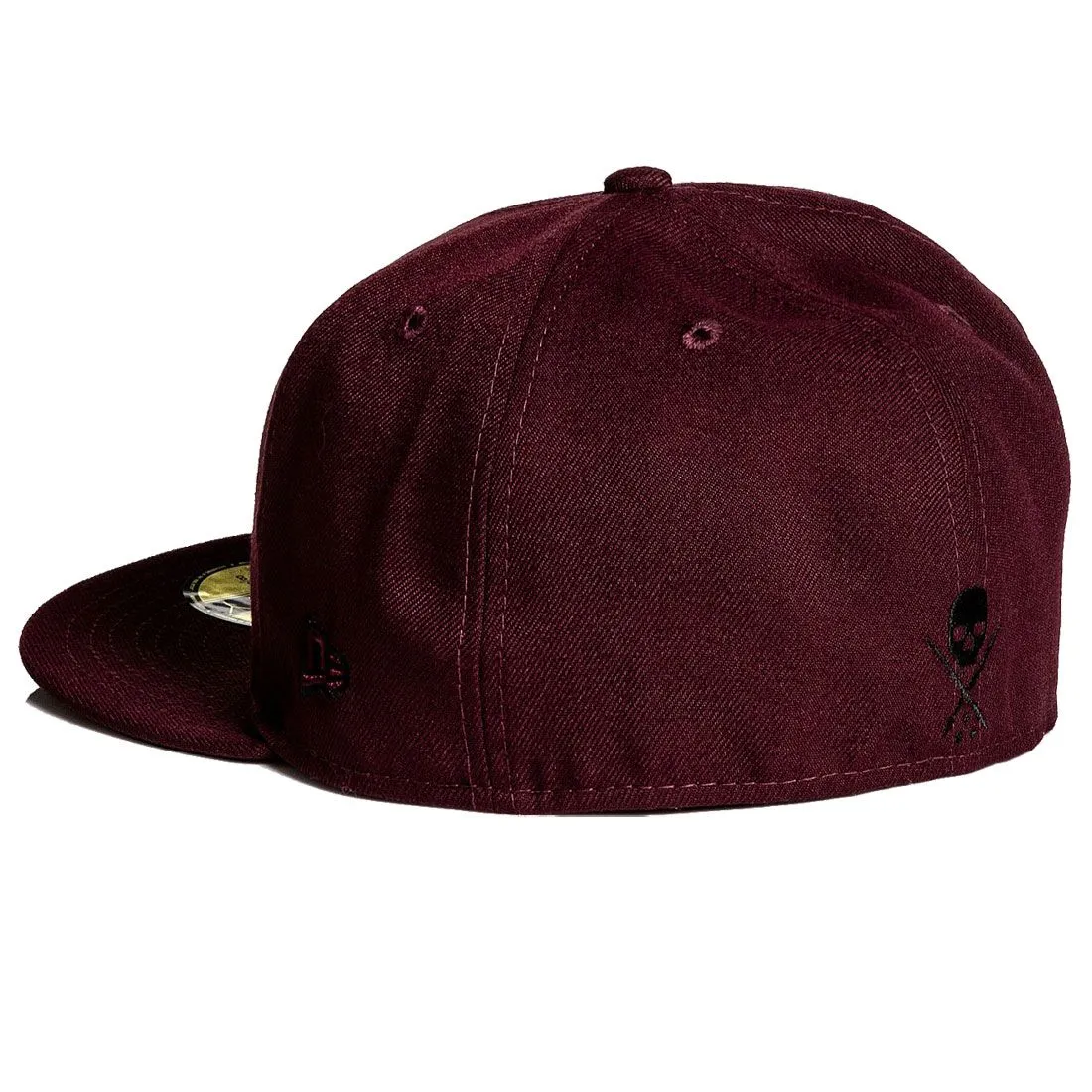 Sullen Badge Maroon Stretched Fitted Cap
