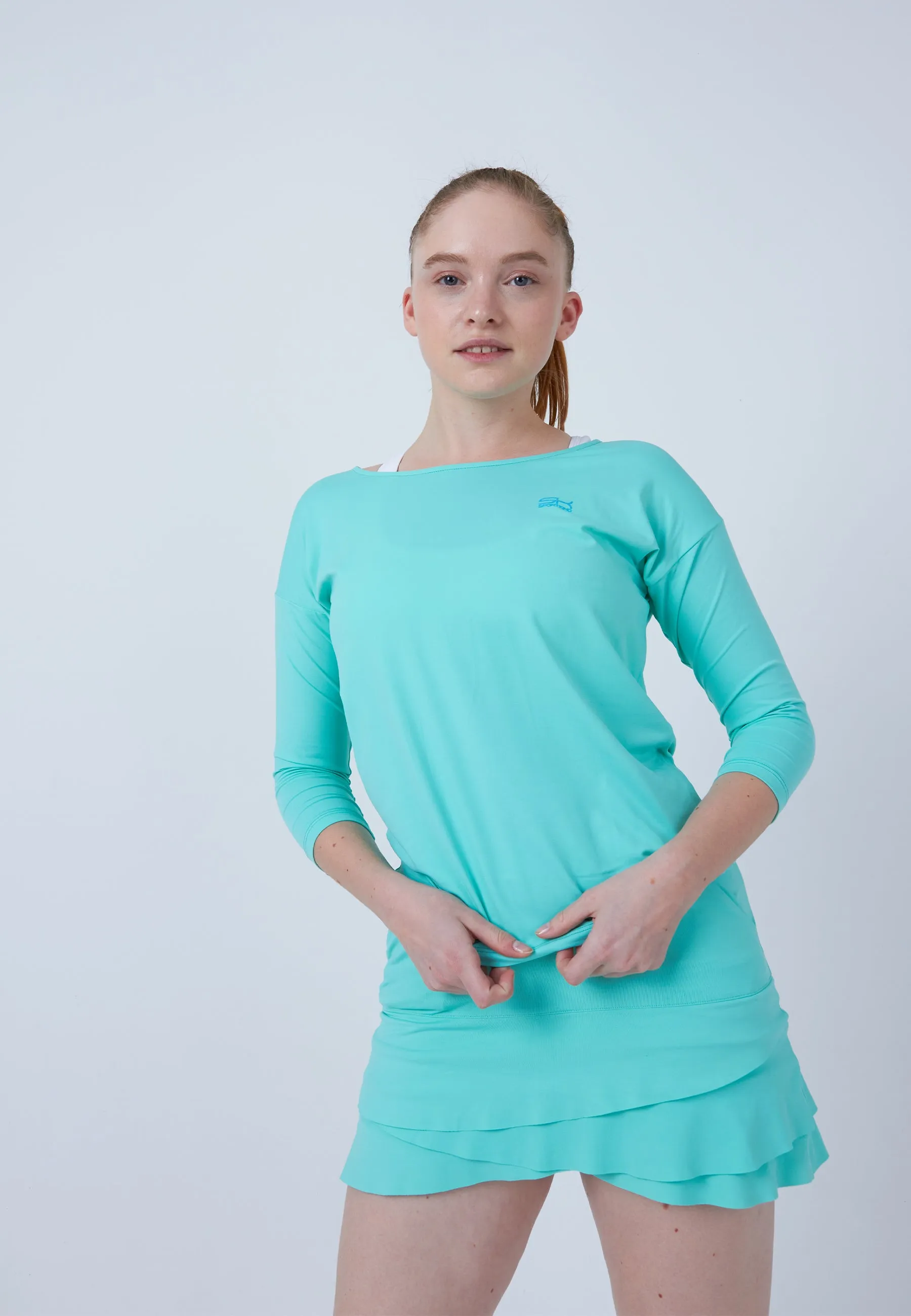 Tennis 3/4 Loose Fit Shirt, mint green